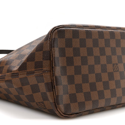 Louis Vuitton Damier Ebene Neo Neverfull MM Rose Ballerine 9 of 10