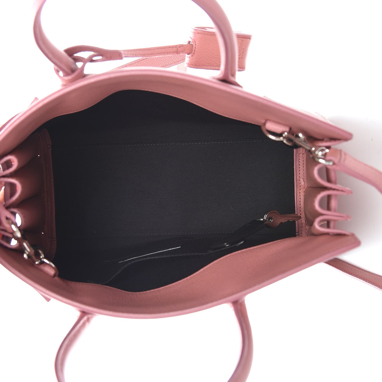 Grained Calfskin Baby Sac De Jour Dark Rose