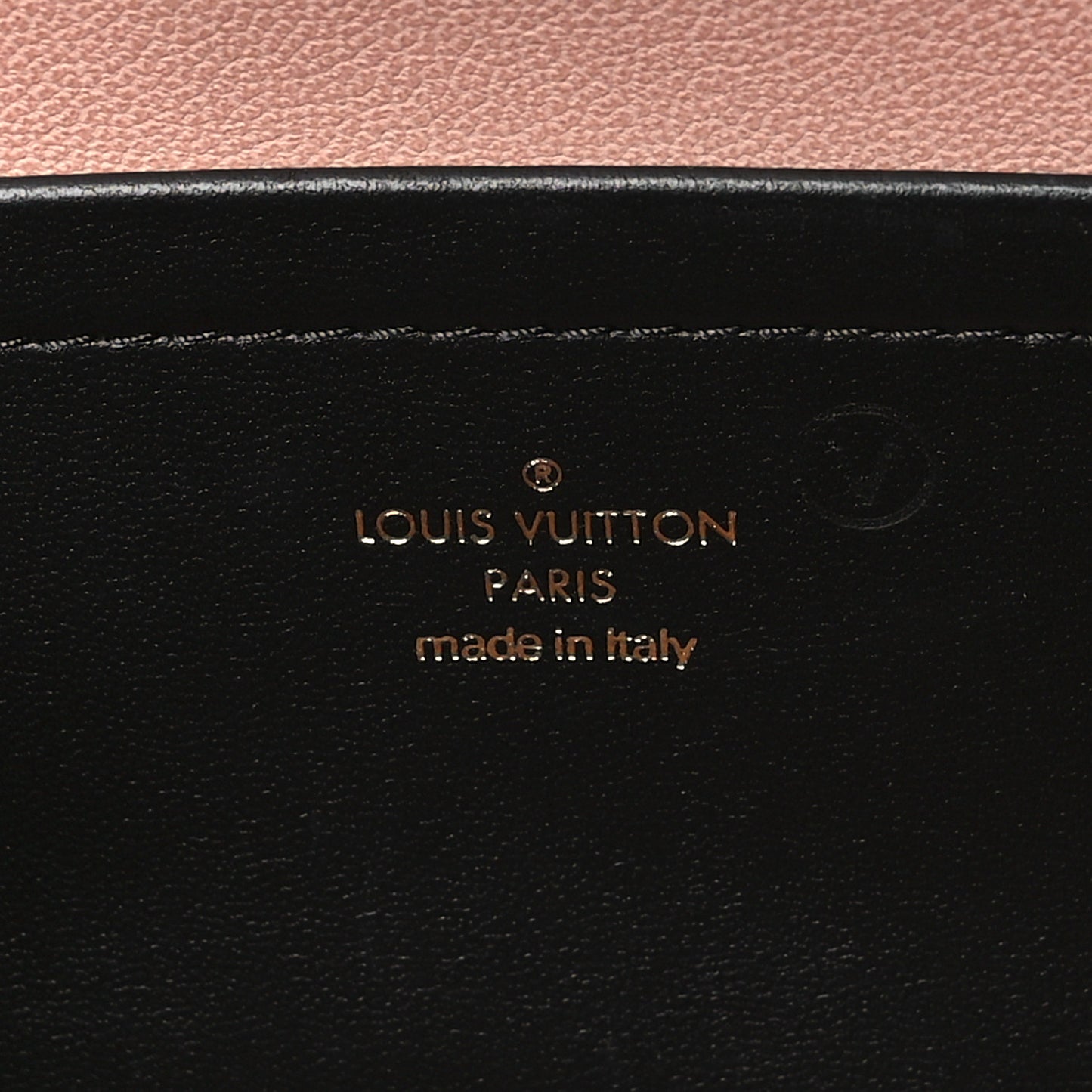 Lambskin Embossed Monogram Pochette Coussin Black