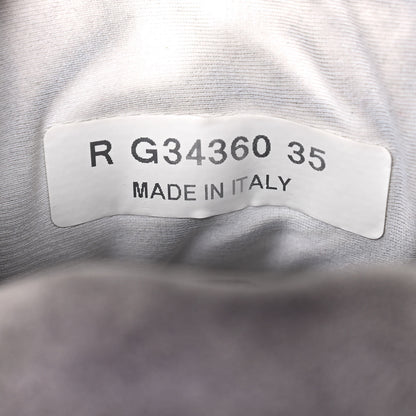 Chanel Suede Calfskin CC Sneakers 35 Grey 8 of 11