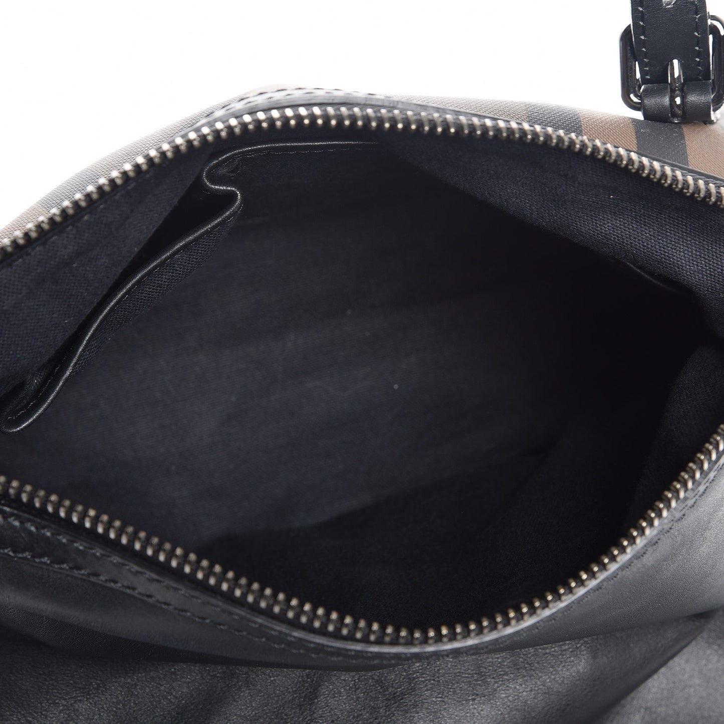 Smoked Check Small Chain Bag Black