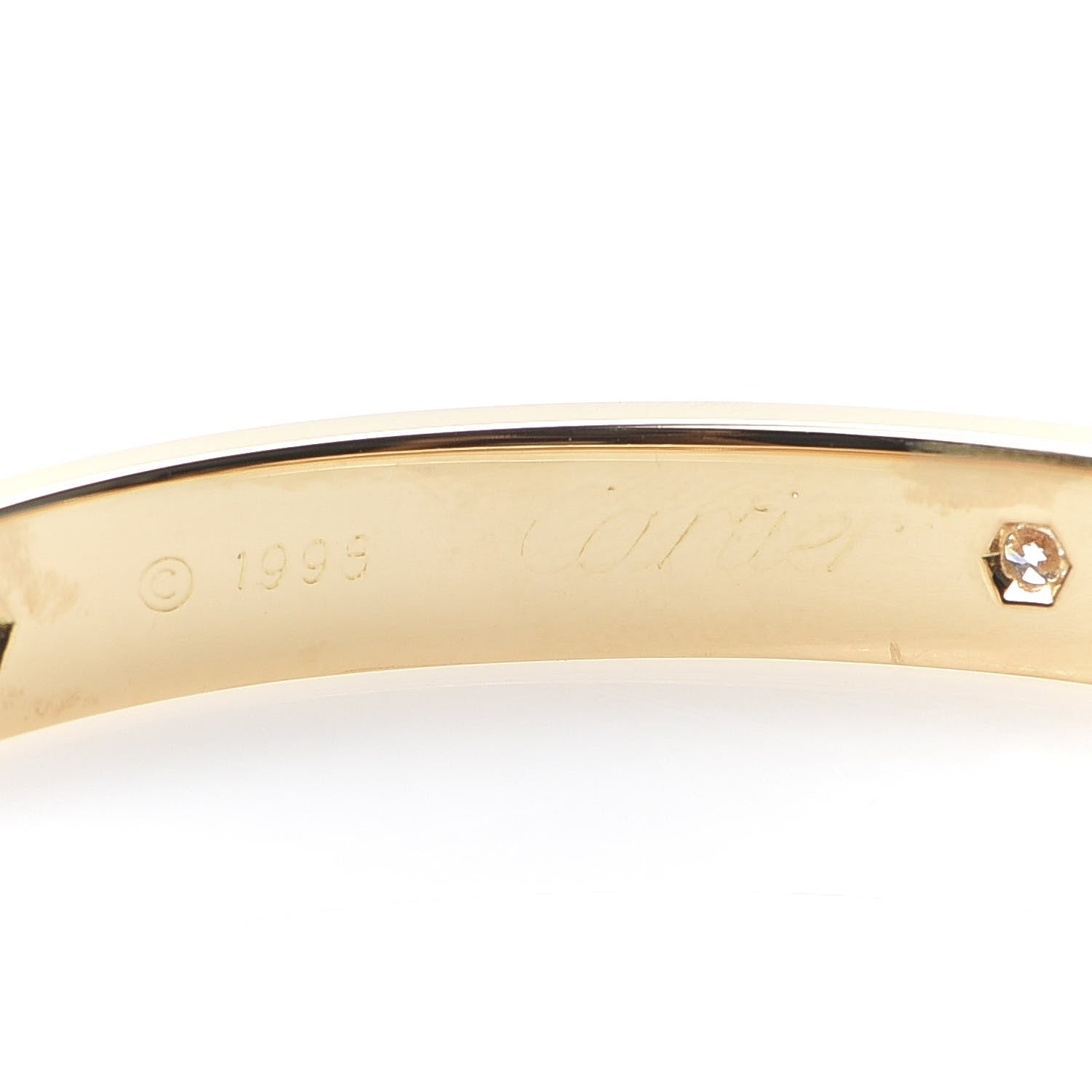 Cartier 18K Yellow Gold 6 Diamond LOVE Bracelet 16 4 of 5