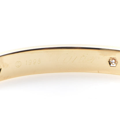 Cartier 18K Yellow Gold 6 Diamond LOVE Bracelet 16 4 of 5
