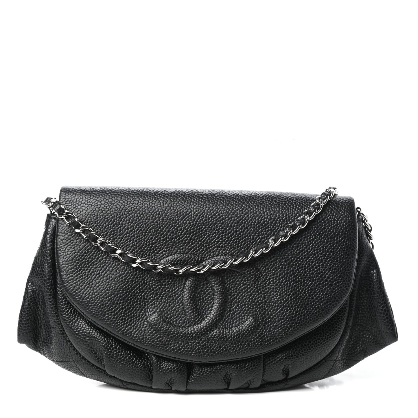 Caviar Half Moon Wallet On Chain WOC Black