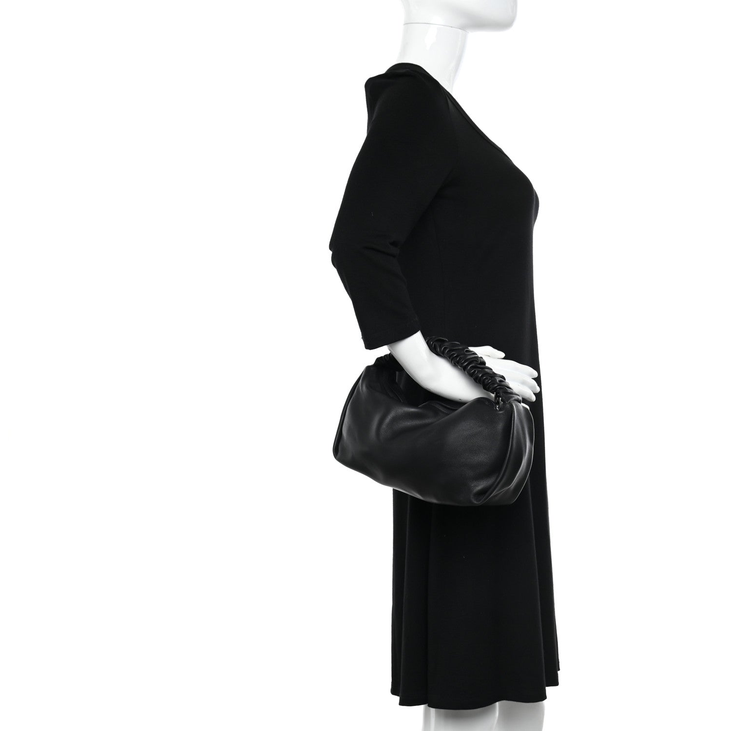 Alexander Wang Lambskin Mini Scrunchie Bag Black 2 of 9