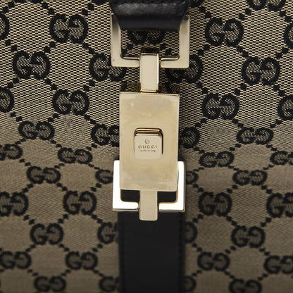Gucci Monogram Jackie Shoulder Bag Navy 14 of 15