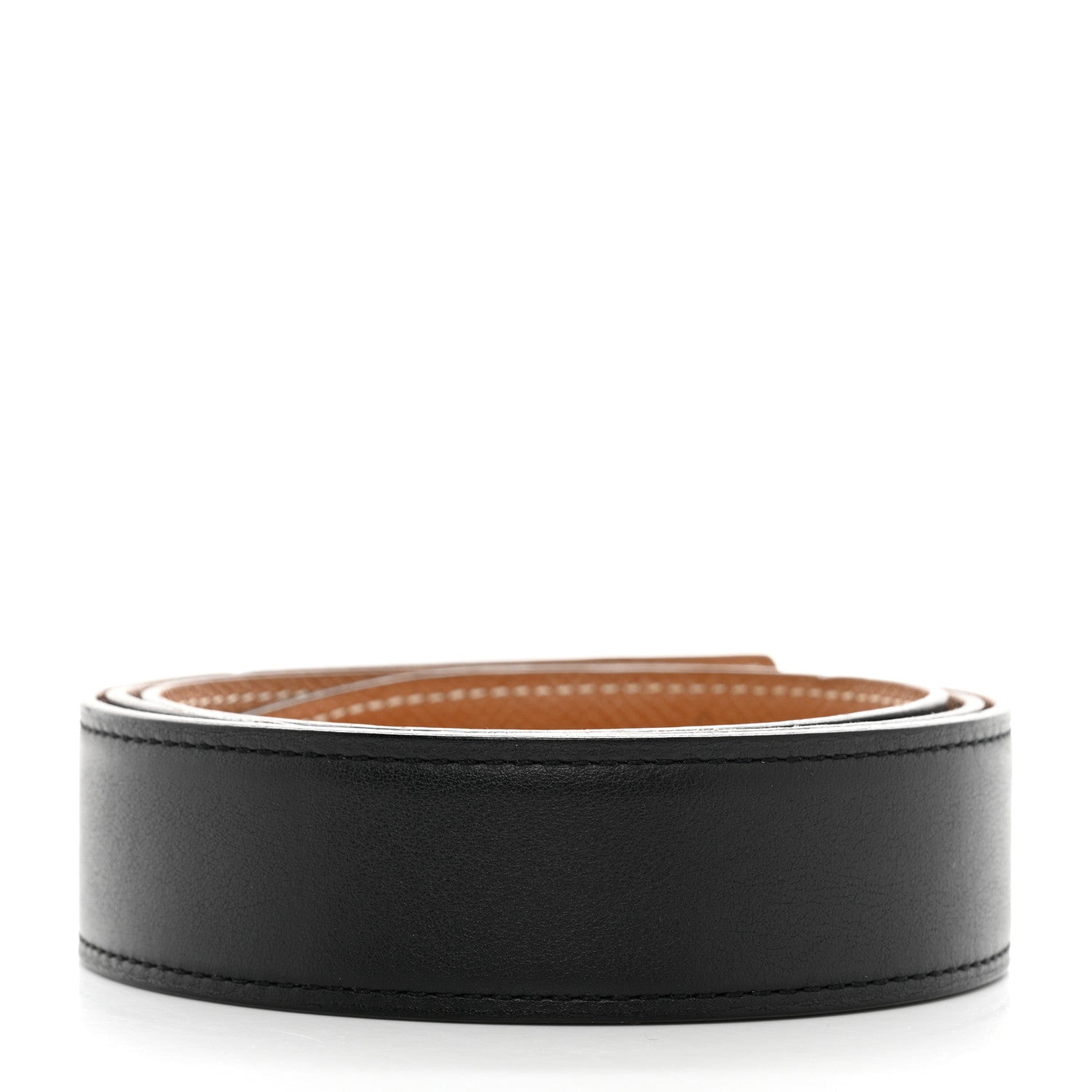 Hermes Epsom Swift 32mm Belt Strap 85 Gold Black 3 of 9