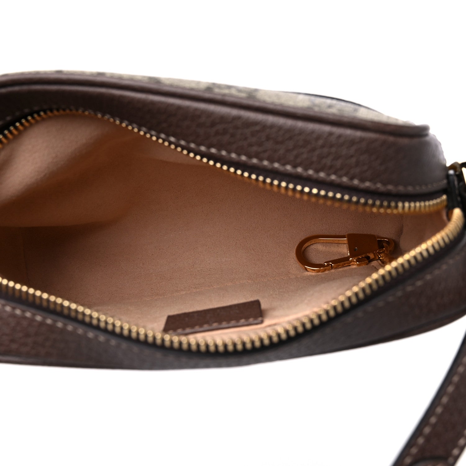 Gucci GG Supreme Monogram Web Mini Ophidia Shoulder Bag Brown 5 of 10