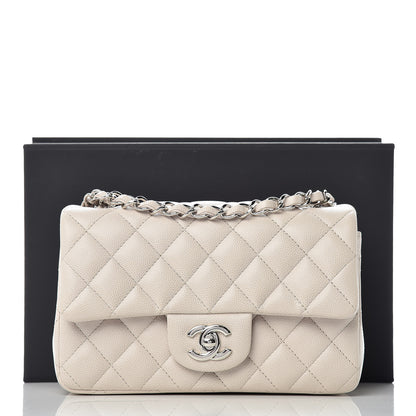 Chanel Caviar Quilted Mini Rectangular Flap Ivory 11 of 11