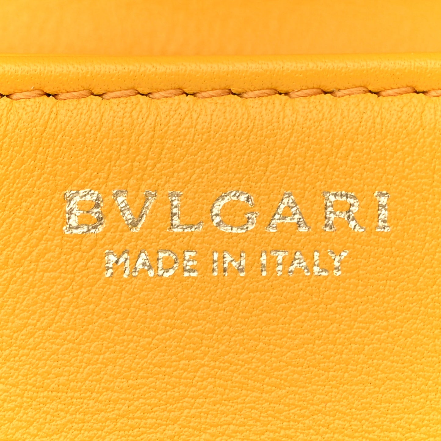 Calfskin Serpenti Cabochon Micro Bag Yellow