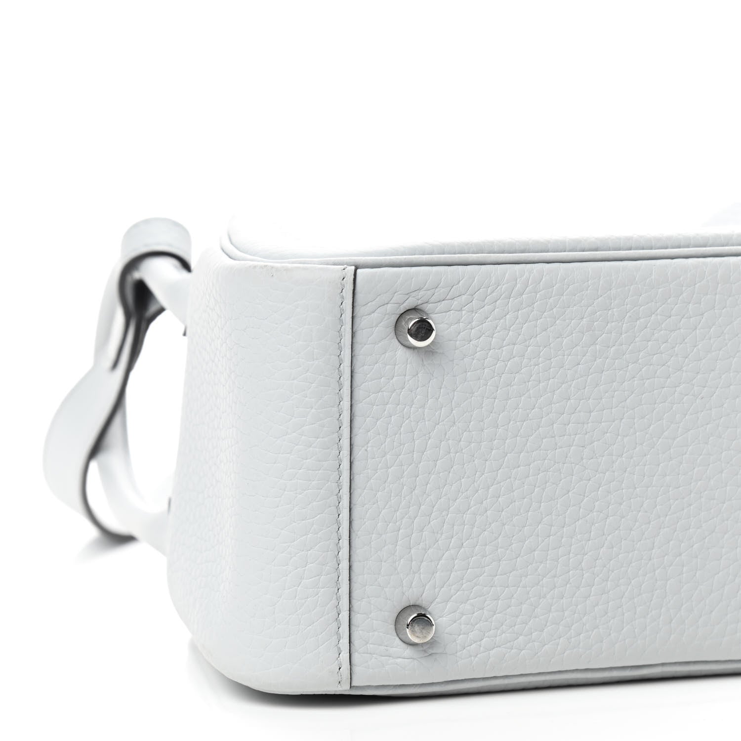 Hermes Taurillon Clemence Mini Lindy 20 Bleu Pale 5 of 10