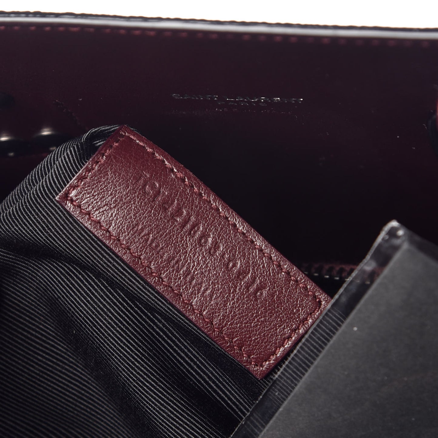 Grained Calfskin Baby Sac De Jour Amaranto