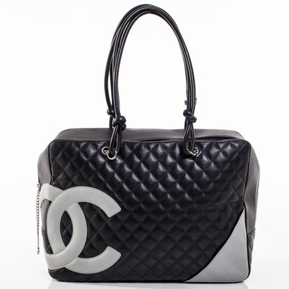 Chanel Calfskin Quilted Large Cambon Bag Black 1 of 11