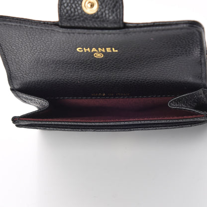 Chanel Caviar Quilted Flap Card Holder Black 7 of 11