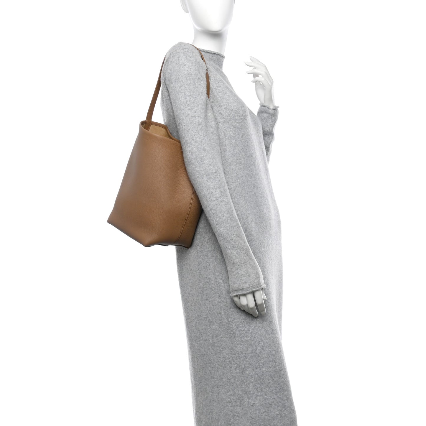 Grained Calfskin Medium N/S Park Tote Sandpit