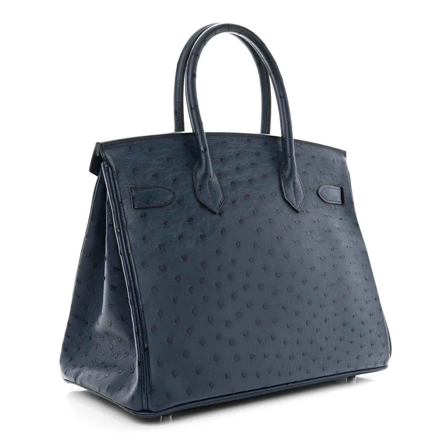 Ostrich Birkin 30 Bleu Roi
