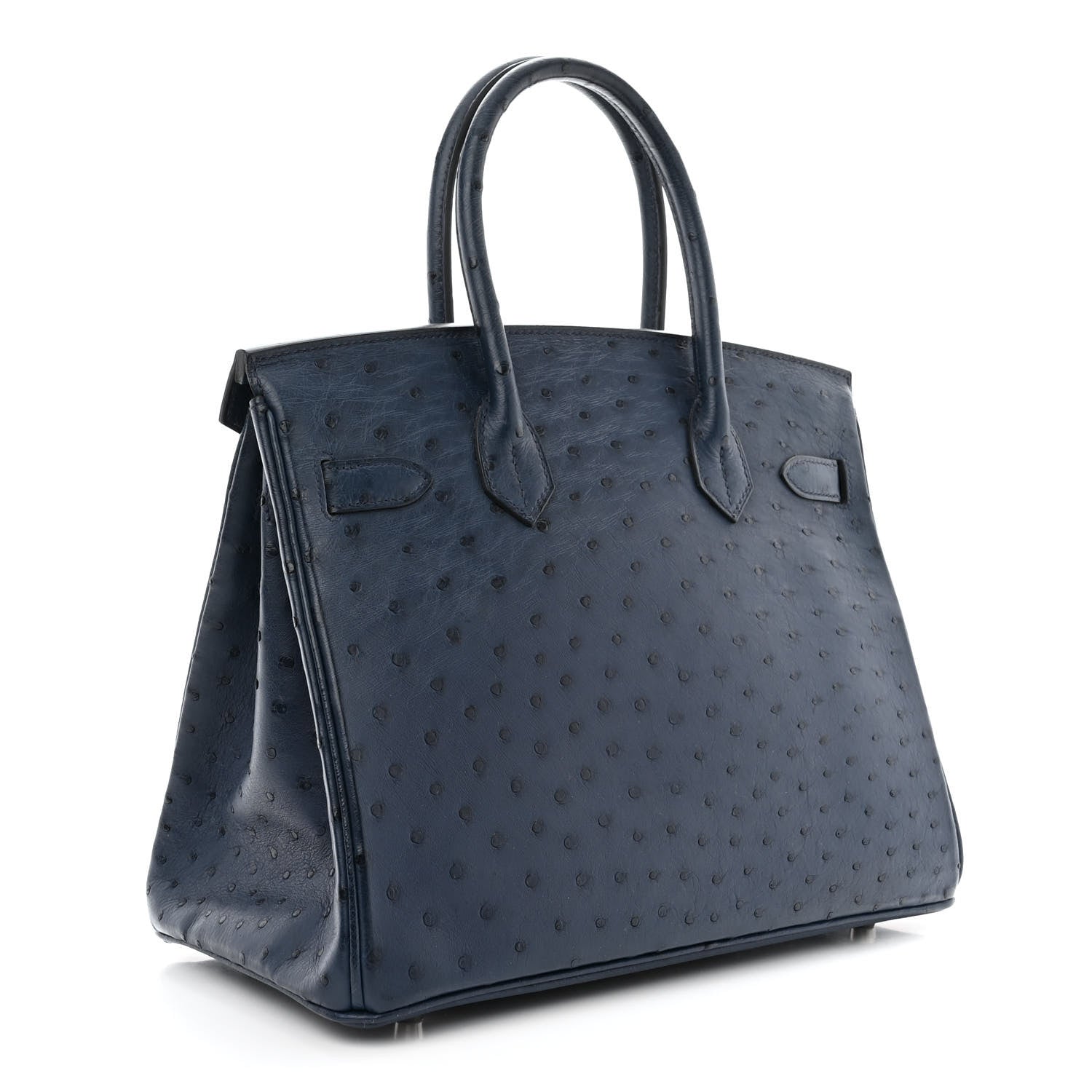 Hermes Ostrich Birkin 30 Bleu Roi 3 of 10
