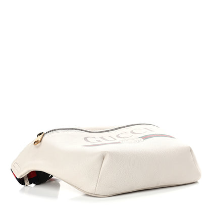Gucci Grained Calfskin Logo Belt Bag White 3 of 4