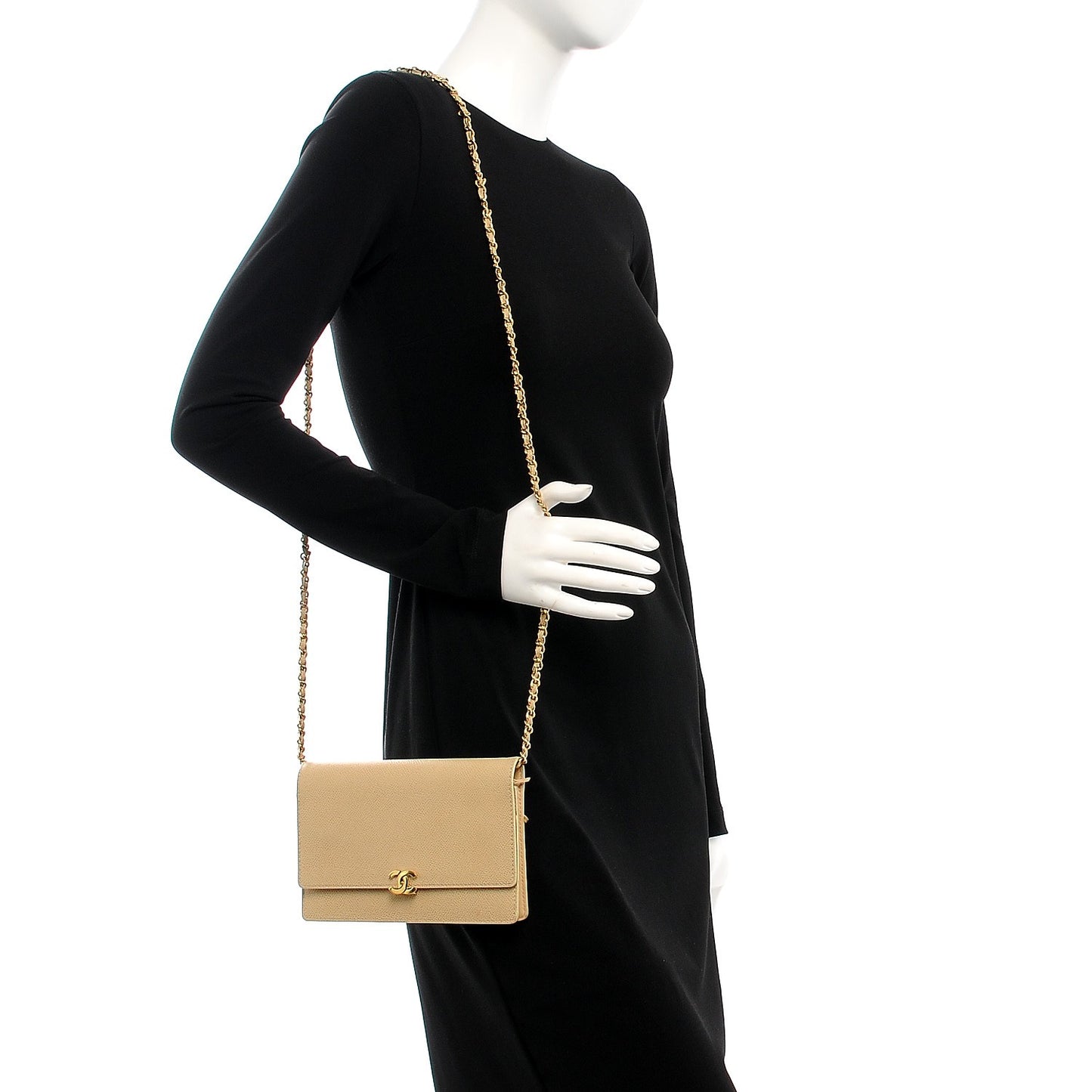 Caviar Wallet on Chain WOC Beige