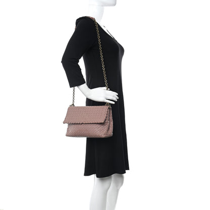 Bottega Veneta Nappa Intrecciato Small Olimpia Shoulder Bag Deco Rose 2 of 12