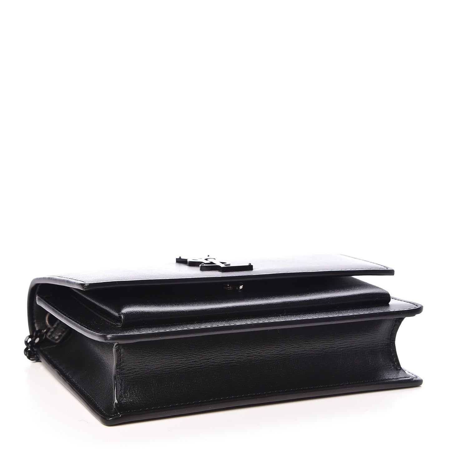 Calfskin Monogram Sunset Chain Wallet Black