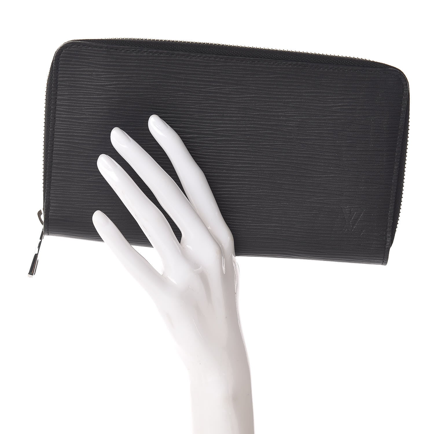 Louis Vuitton Epi Zippy Organizer Wallet Black 2 of 7
