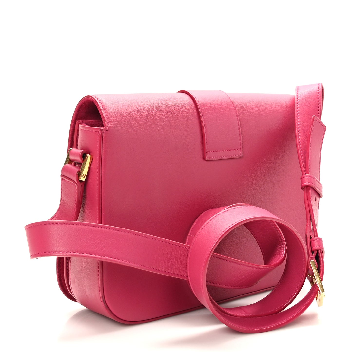 Calfskin Classic Y Satchel Fuchsia