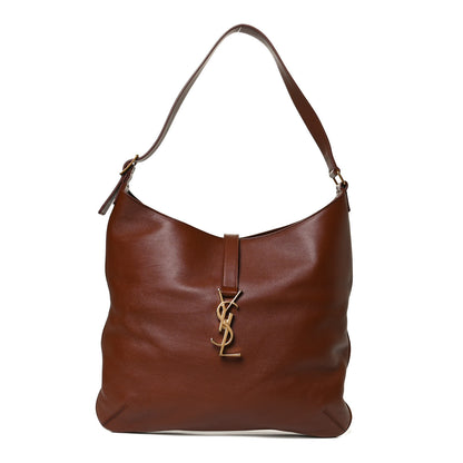 Saint Laurent Calfskin Monogram Hobo Cotto 1 of 10