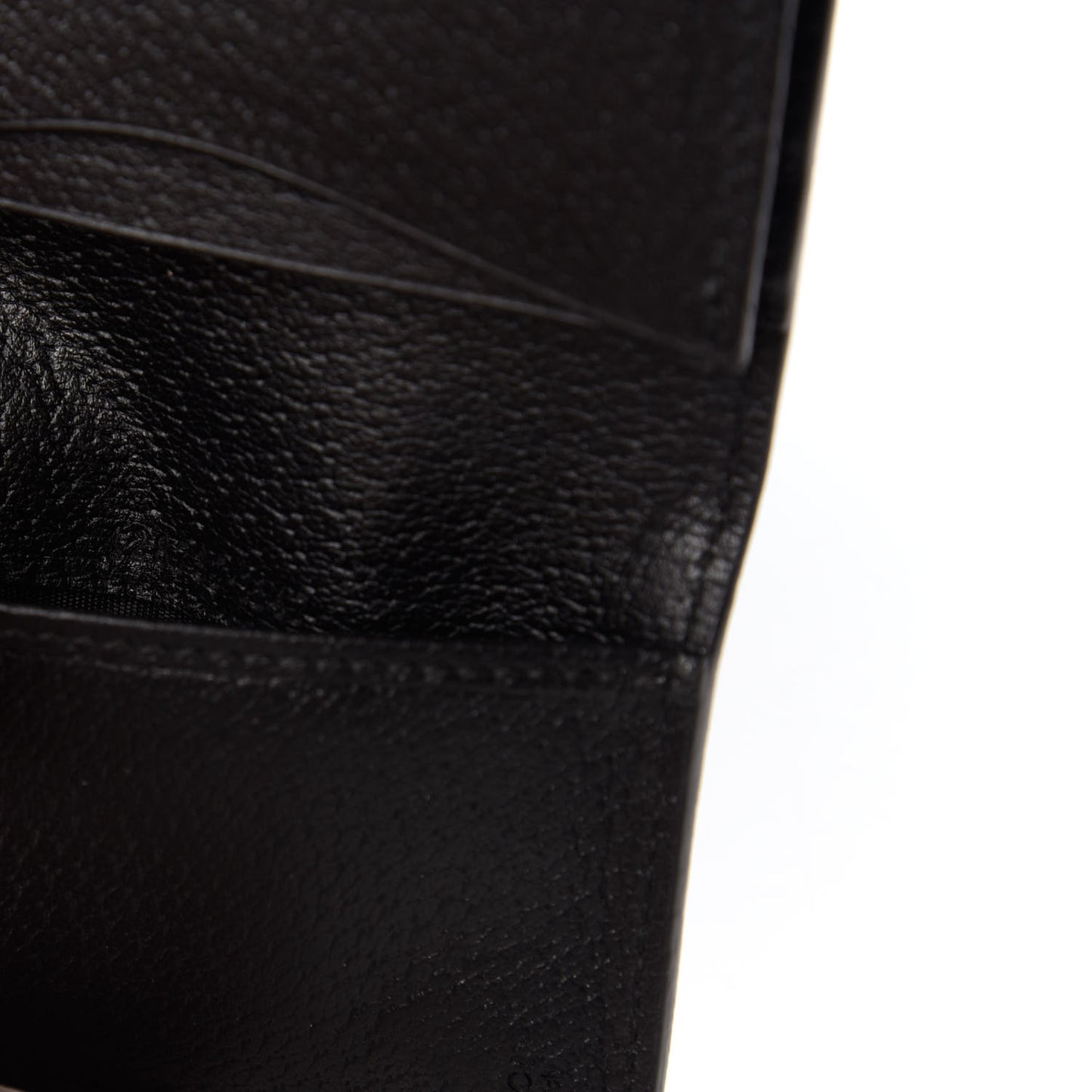 Calfskin Boar Effect GG Marmont Card Case Black