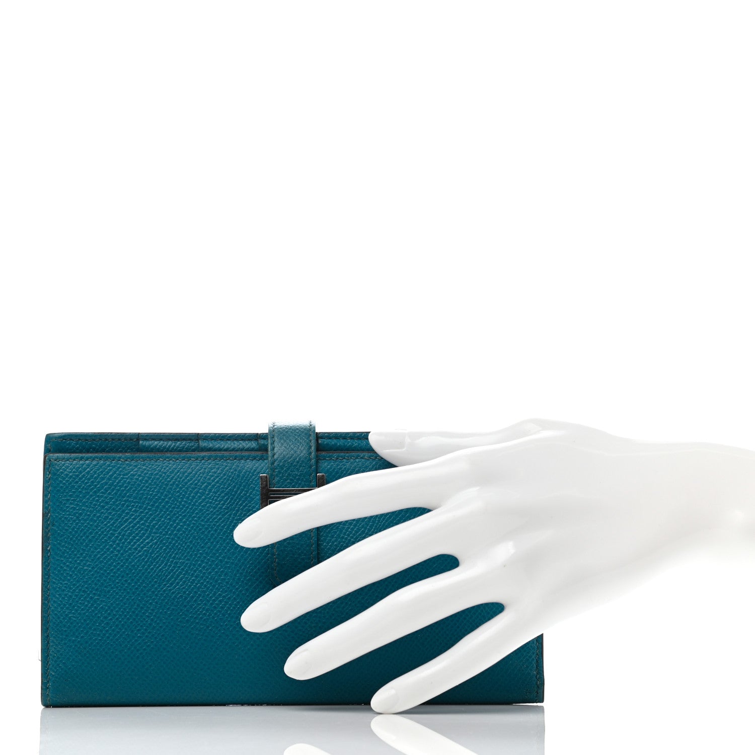 Hermes Epsom Bearn Gusset Wallet Bleu Izmir 2 of 6