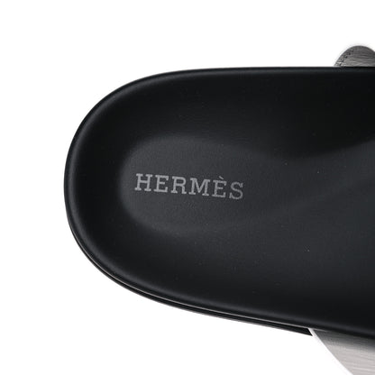Hermes Calfskin Womens Chypre Sandals 40 White 7 of 8