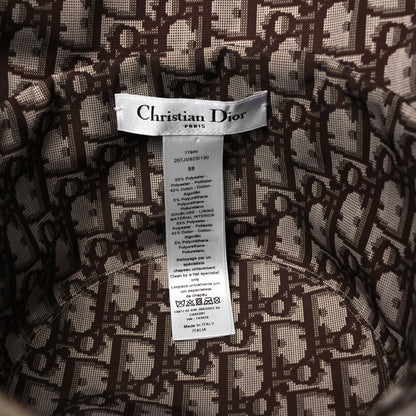 Christian Dior Oblique Toile De Jouy Reversible Teddy-D Brim Bucket Hat 59 Hazelnut Black 13 of 15