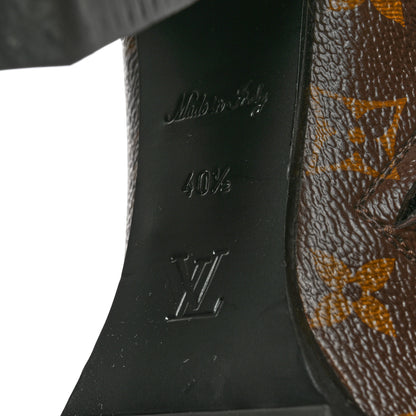 Louis Vuitton Patent Calfskin Monogram Star Trail Ankle Boots 40.5 Black 8 of 8