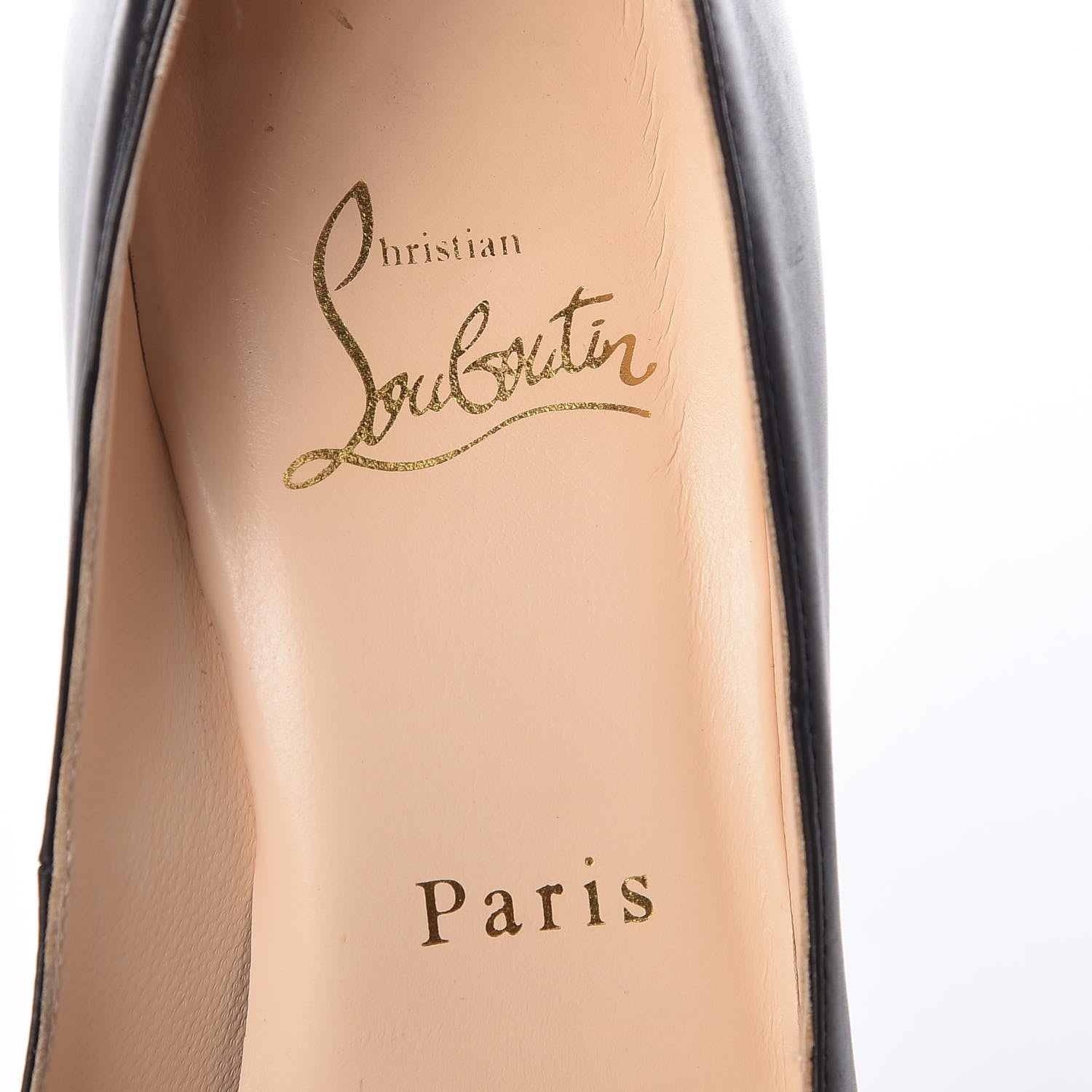 Christian Louboutin Calfskin Palais Royal 140 Pumps 37.5 Black 9 of 13