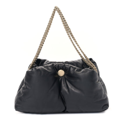 Proenza Schouler Lambskin Puffy Tobo Chain Shoulder Bag Black 1 of 9