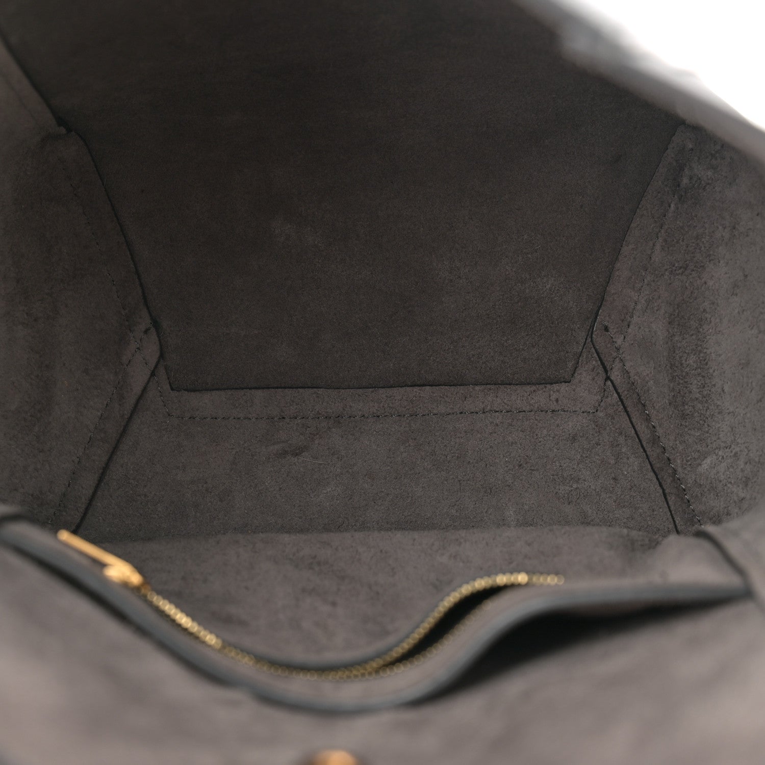 Celine Soft Grained Calfskin Small Sangle Bucket Bag Kohl 5 of 9