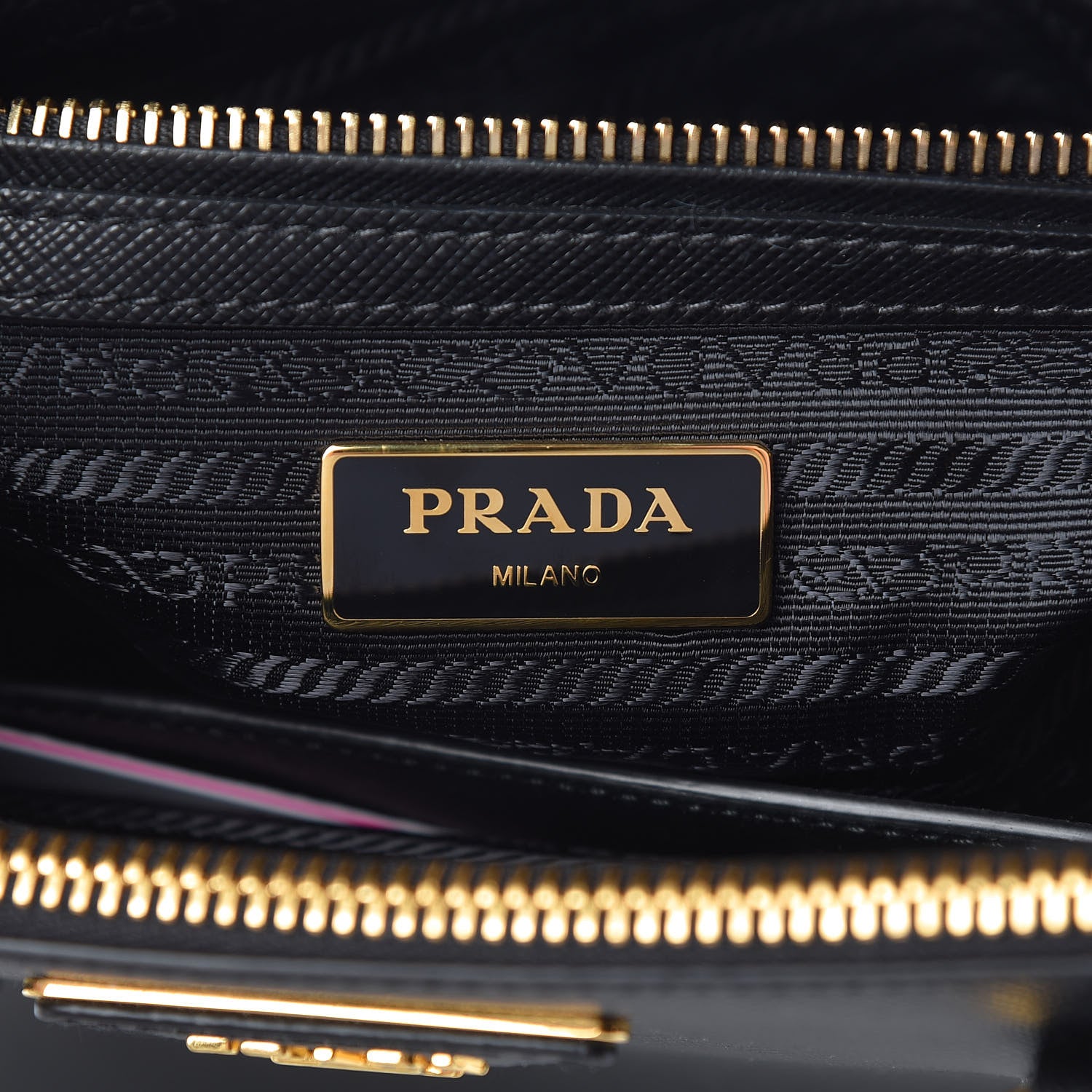 Prada Saffiano Small Galleria Double Zip Tote Black 8 of 12