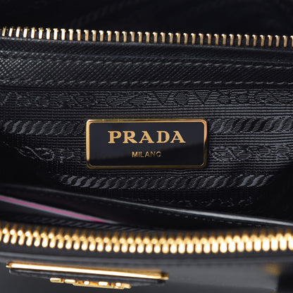 Prada Saffiano Small Galleria Double Zip Tote Black 8 of 12