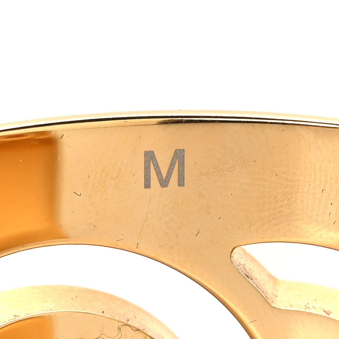 Metal Resin CC Cuff Cutout M Gold White