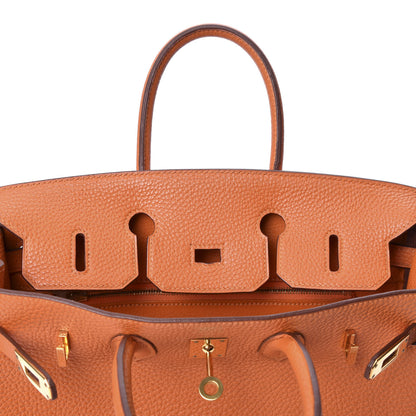 Hermes Togo Birkin 25 Orange 16 of 33