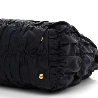 Prada Tessuto Nylon Nappa Gaufre Shopping Satchel Black 13 of 13