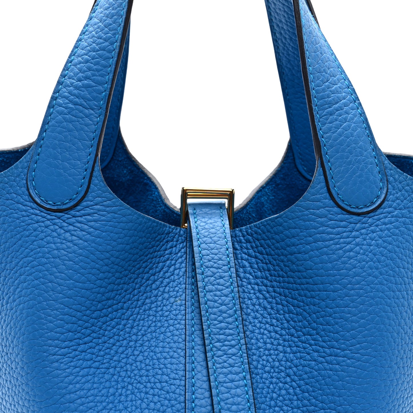 Taurillon Clemence Picotin Lock 18 PM Bleu Frida