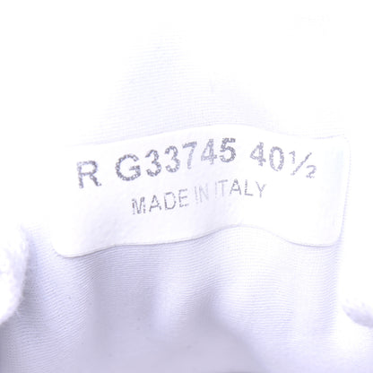 Chanel Lambskin Fabric Suede CC Sneakers 40.5 White 8 of 9