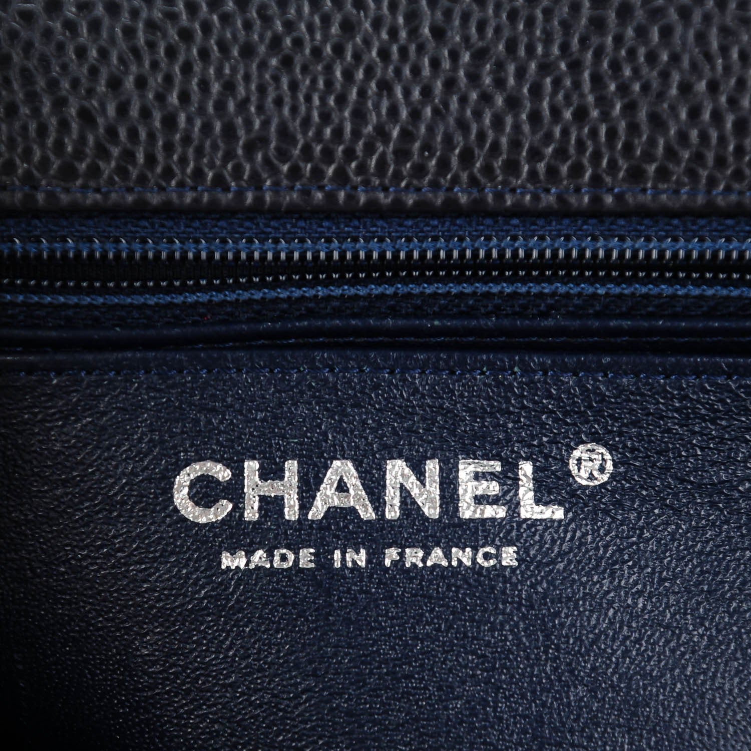 Chanel Caviar Quilted Mini Square Flap Navy 6 of 8