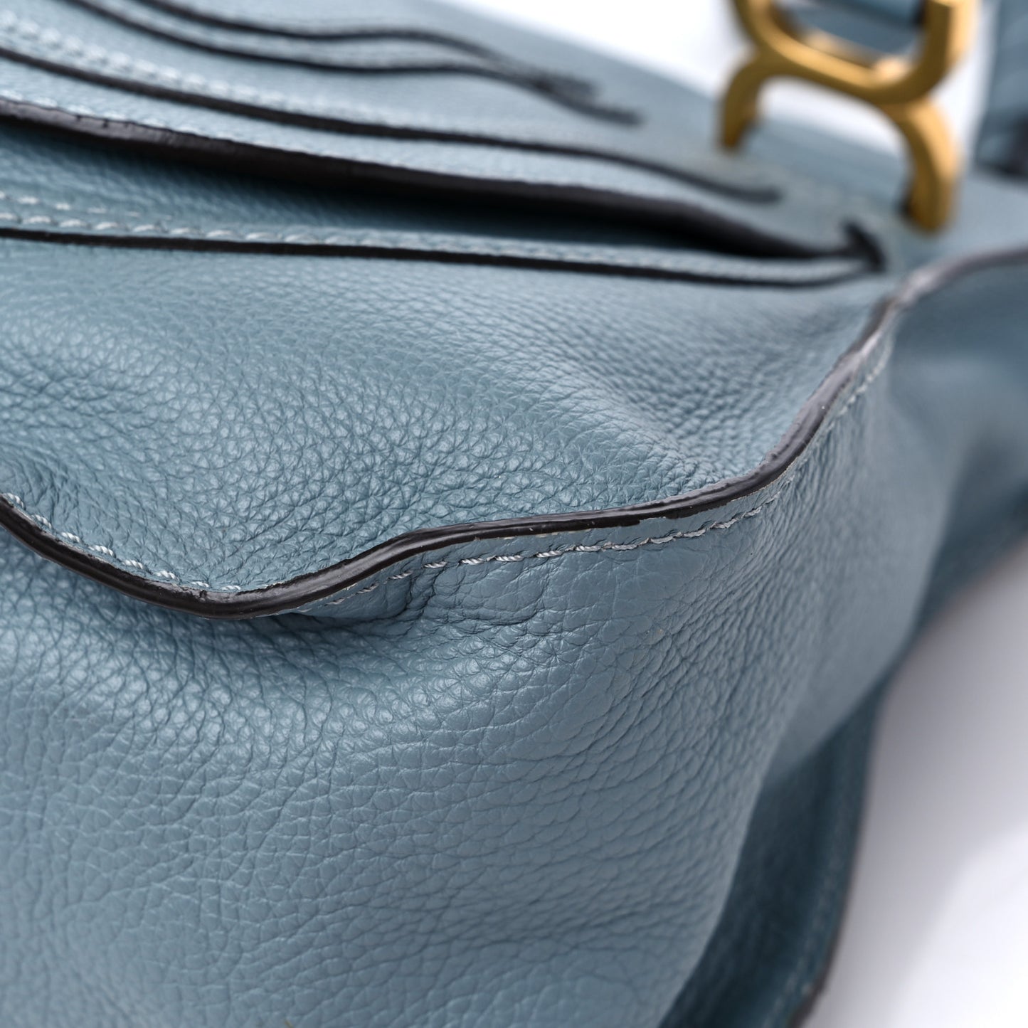 Calfskin Medium Marcie Satchel Cloudy Blue