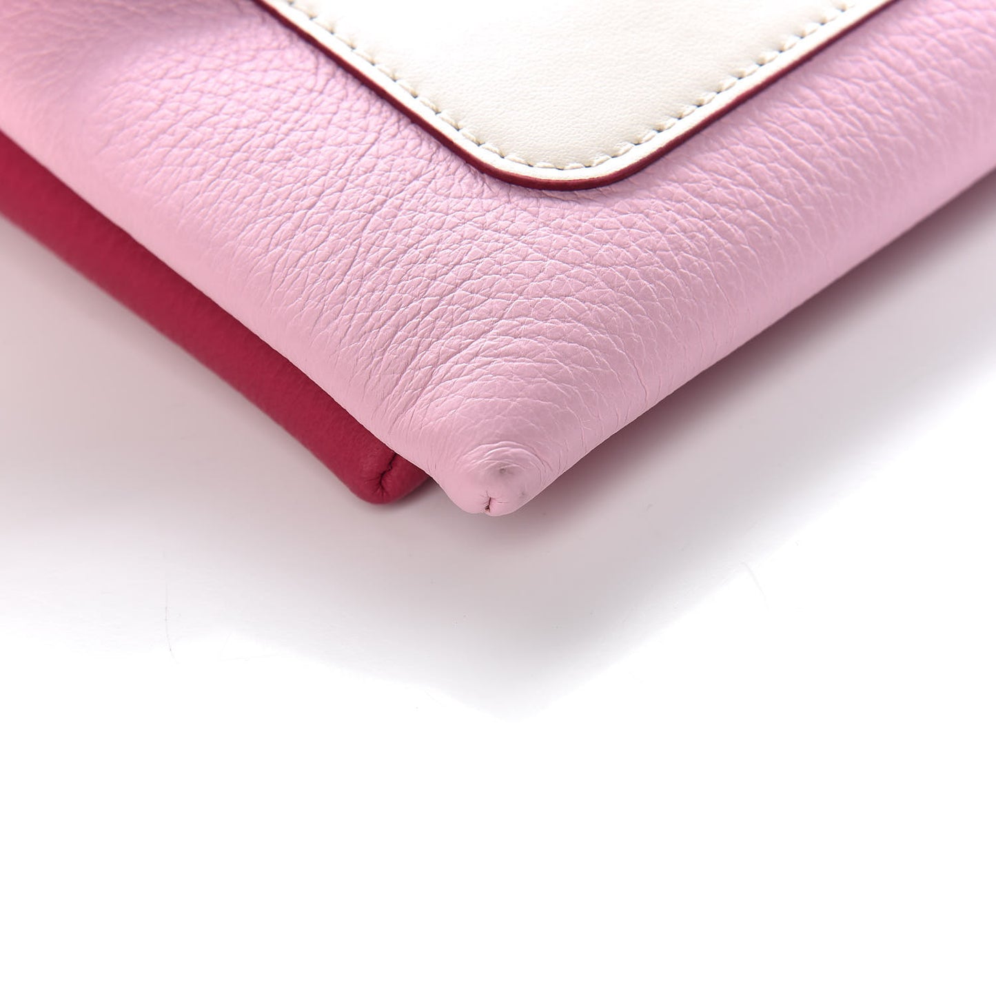 Calfskin Duetto Crossbody Bag Bright Pink