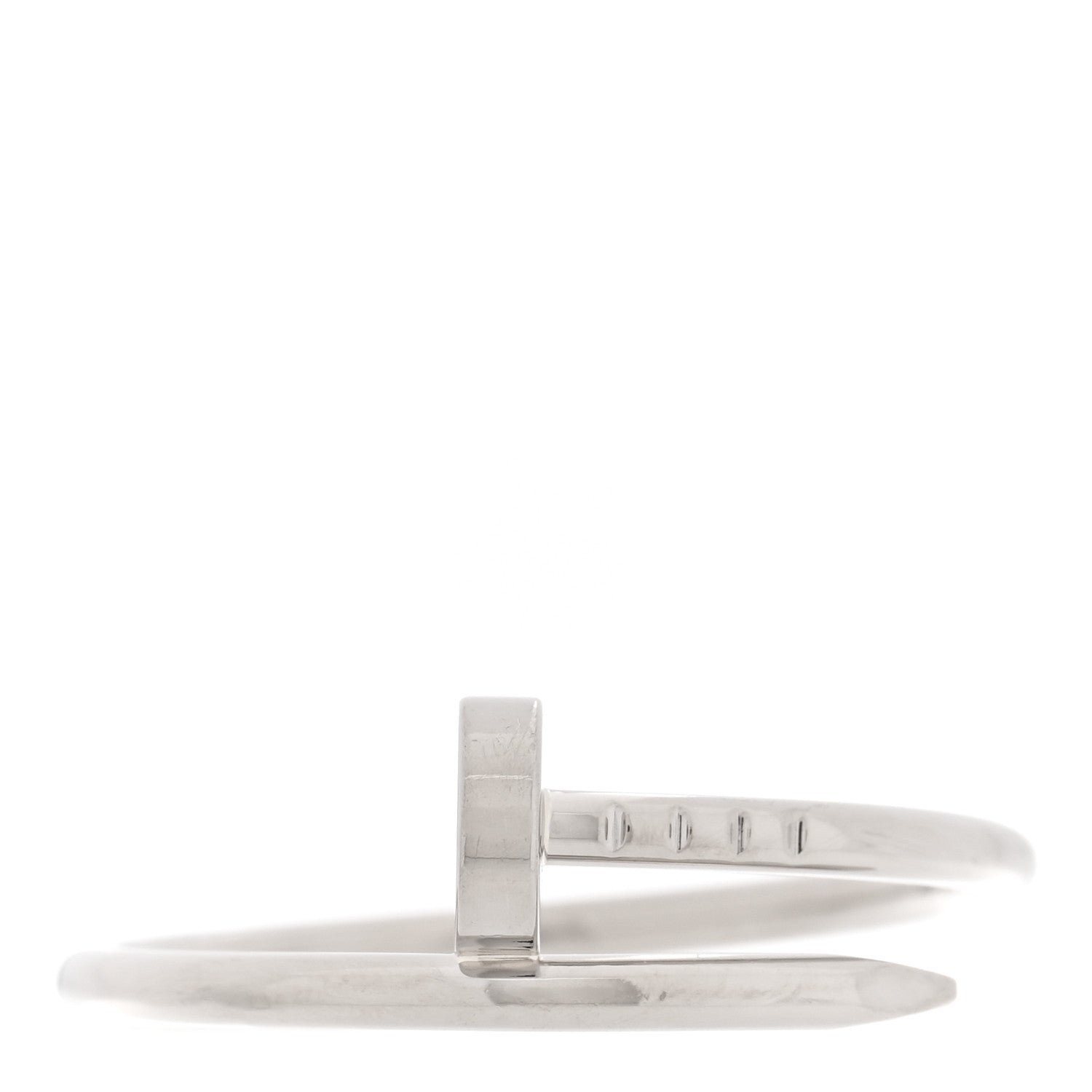 Cartier 18K White Gold Small Juste Un Clou Ring 60 9 1 of 5