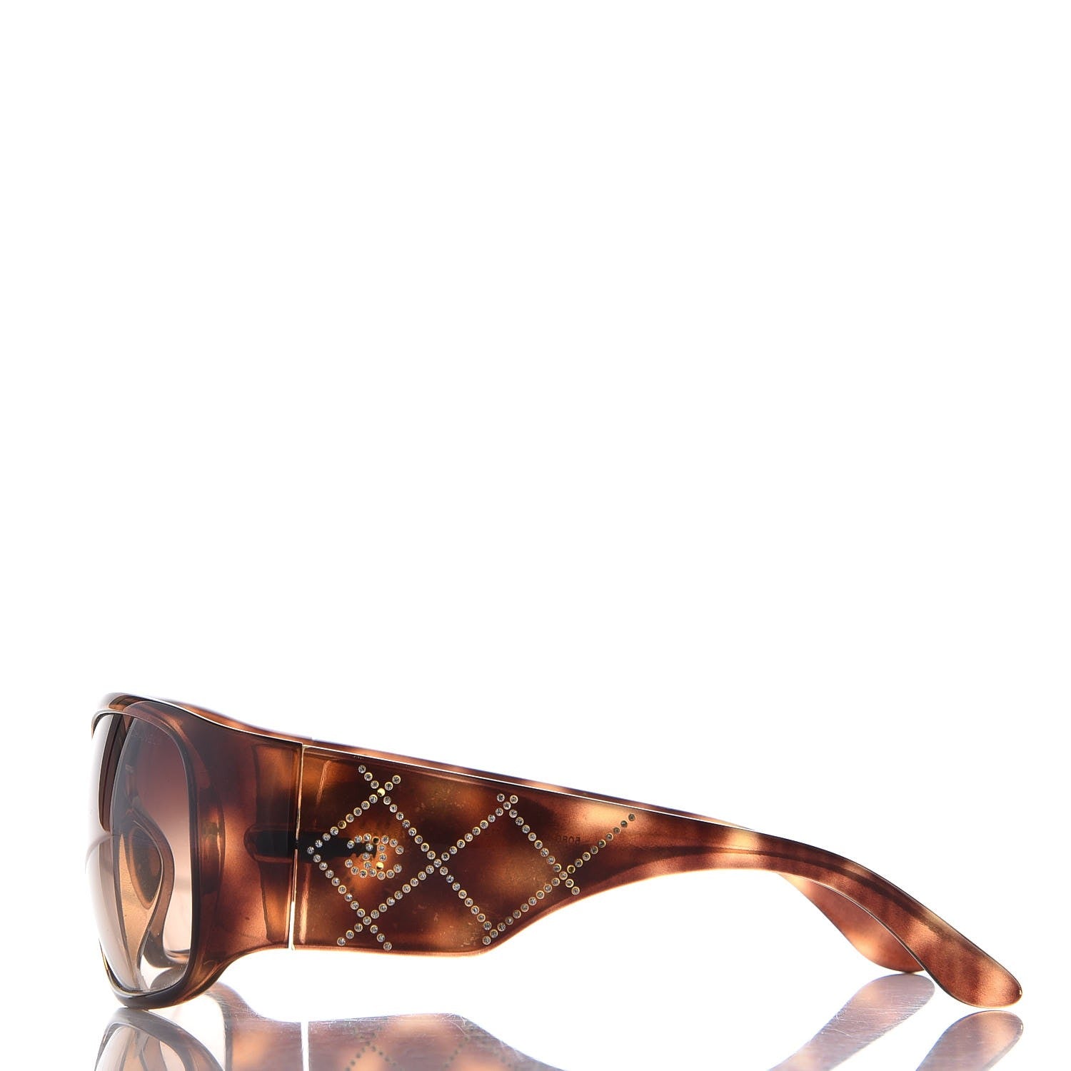 Chanel Crystal CC Logo Sunglasses 5080 B Tortoise 3 of 10