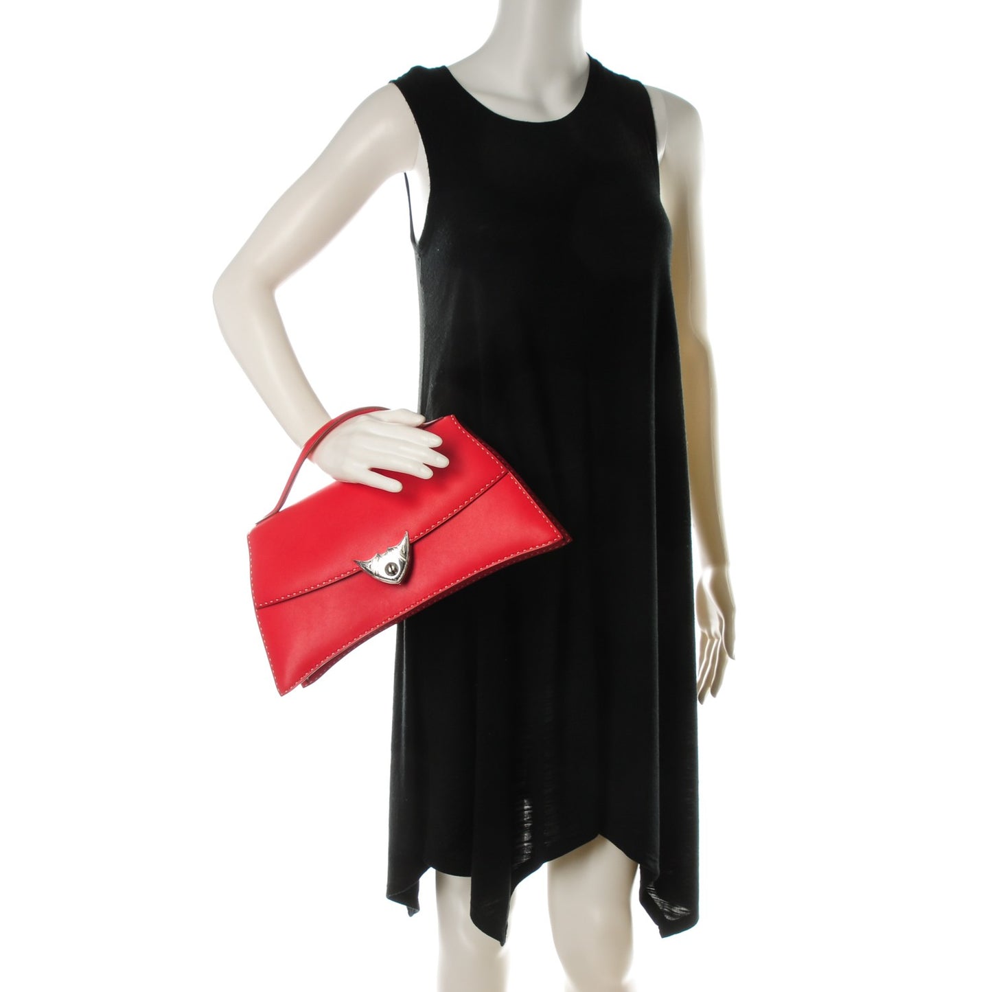 Veau Gulliver Touareg Abal Handbag Rouge Vif