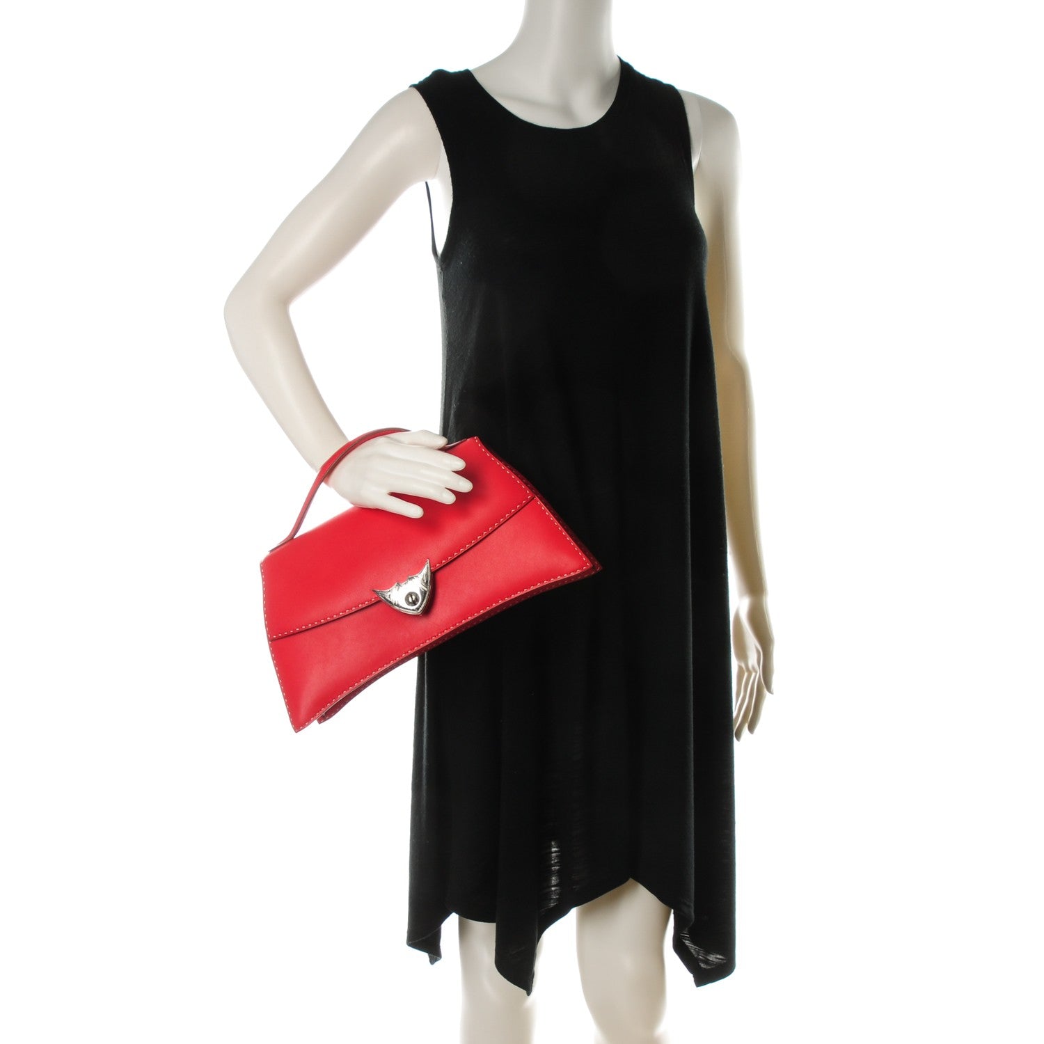 Hermes Veau Gulliver Touareg Abal Handbag Rouge Vif 2 of 7